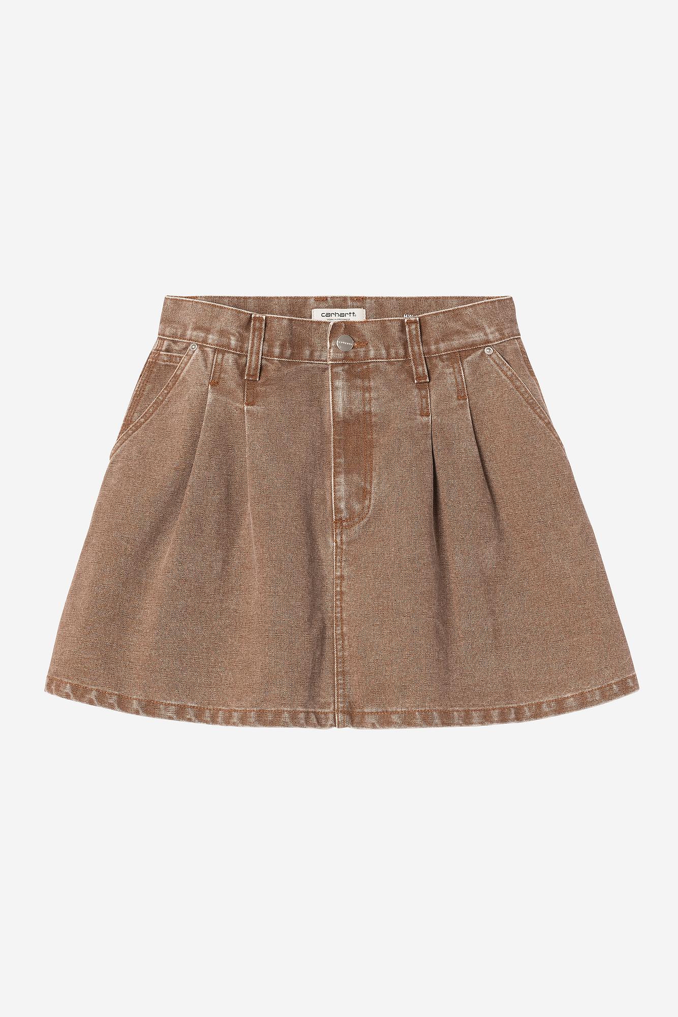 W Billie Single Knee Skirt (heavy stone wash)