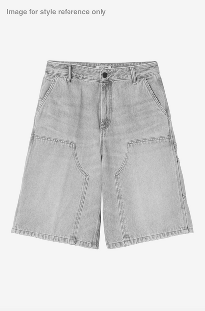 W Rixon Double Knee Short (dark destroy wash)