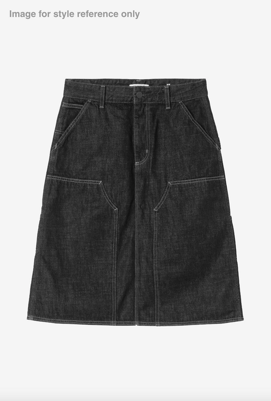 W Robyn Double Knee Skirt (dark destroy wash)