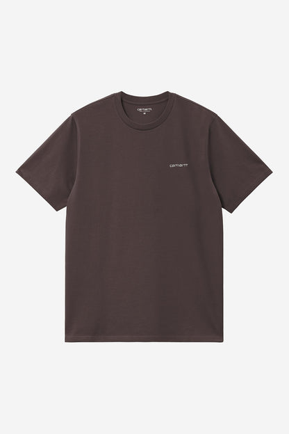 S/S Script Embroidery T-Shirt