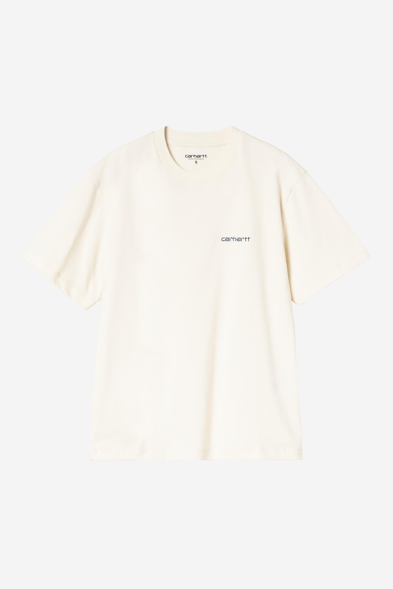 W S/S Script Embroidery T-Shirt
