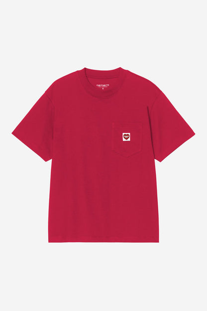 W S/S Pocket Small Heart T-Shirt