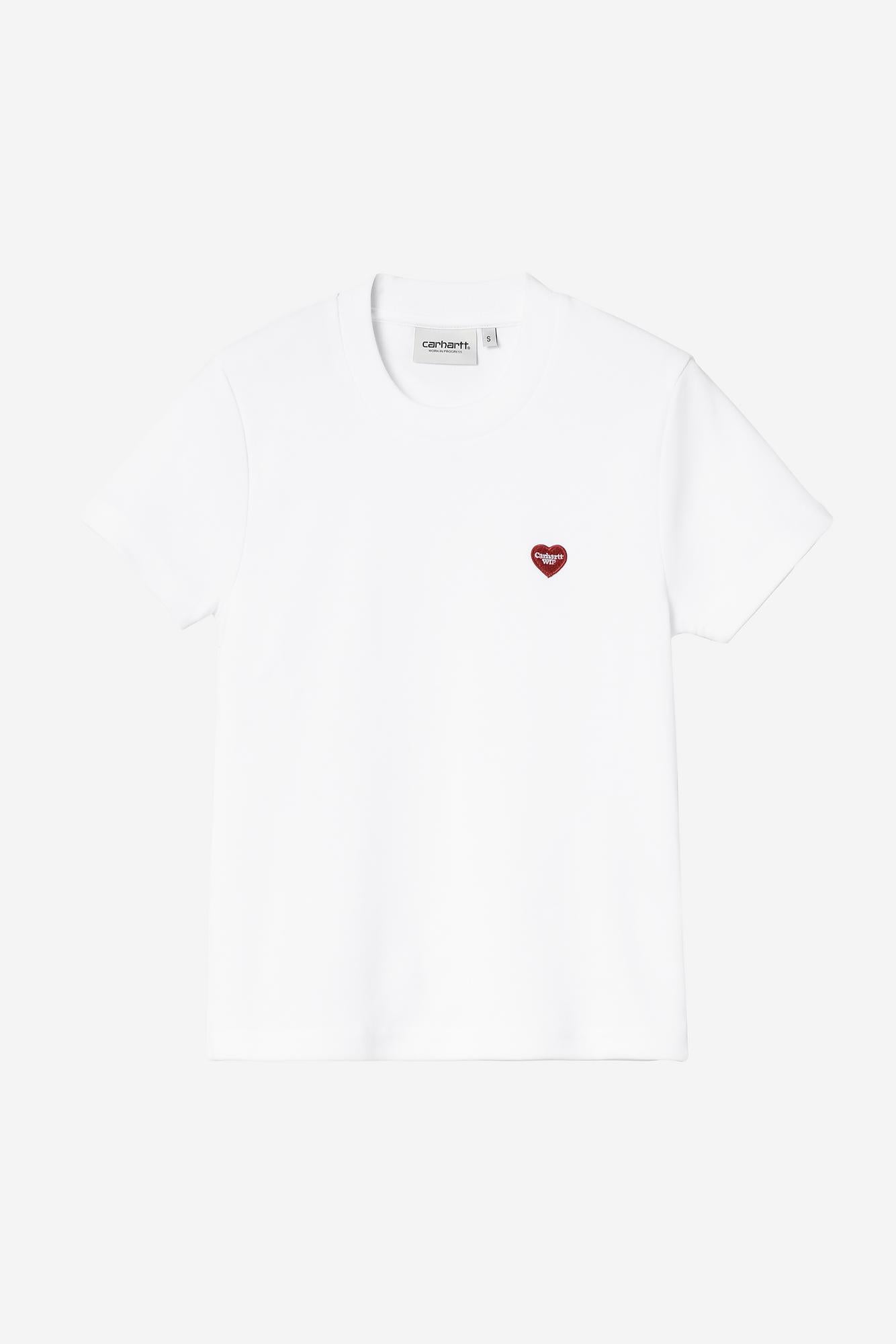 W S/S Small Heart Patch T-Shirt