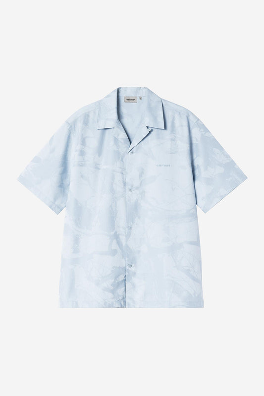 S/S Camo Feather Tree Jacquard Shirt