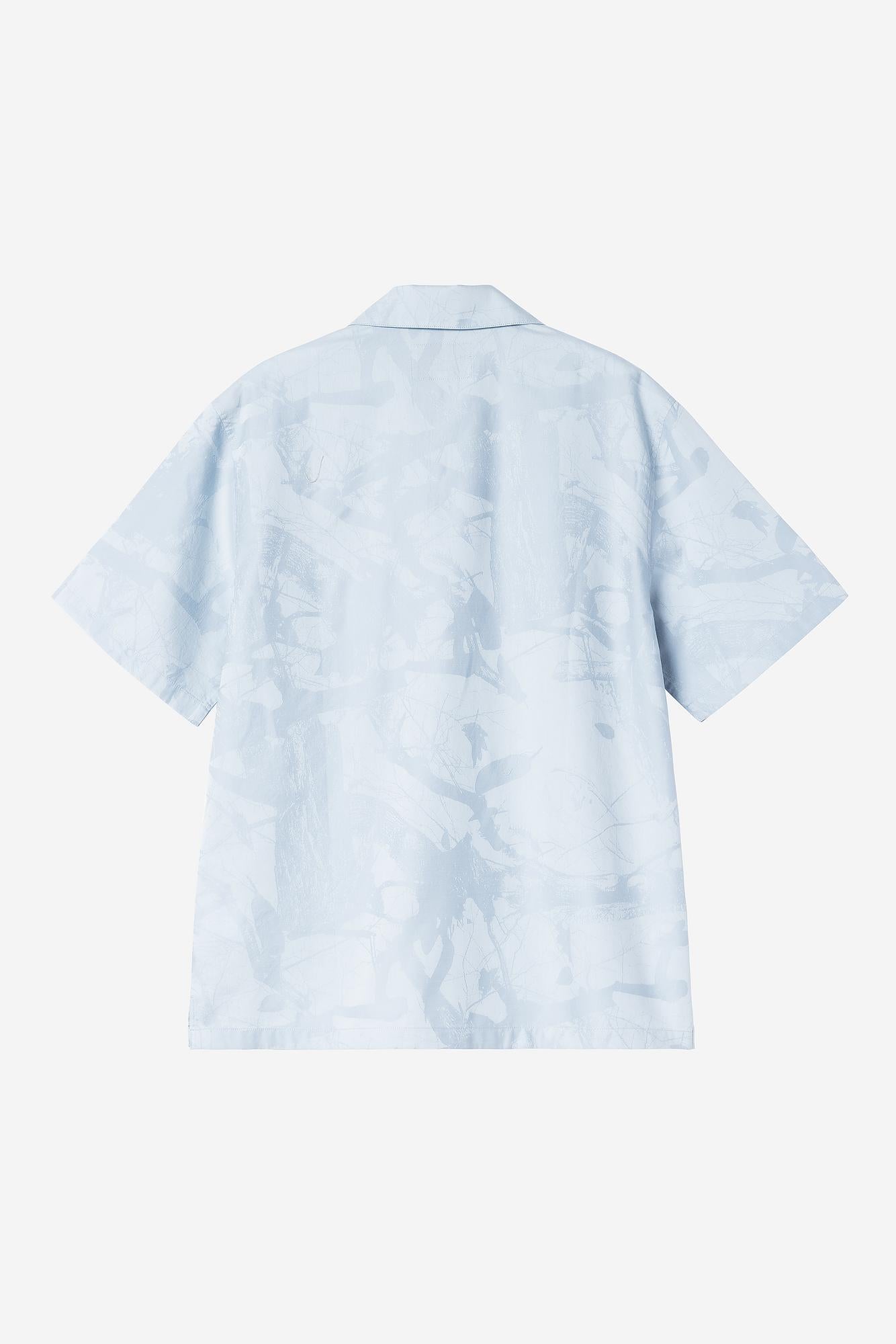 S/S Camo Feather Tree Jacquard Shirt