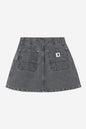 W Billie Single Knee Skirt (heavy stone wash)