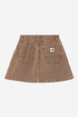 W Billie Single Knee Skirt (heavy stone wash)