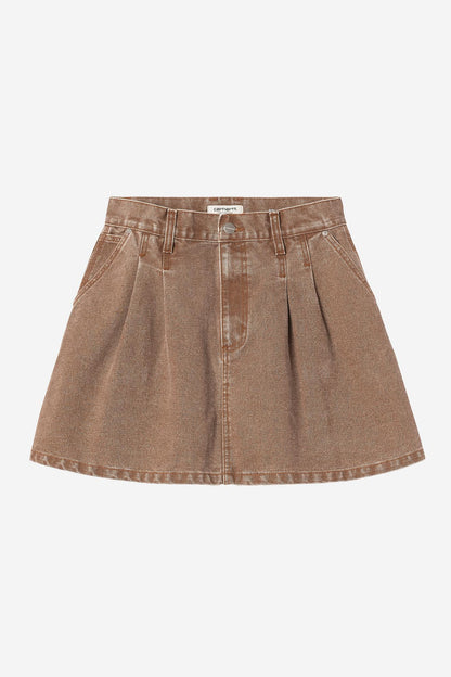 W Billie Single Knee Skirt (heavy stone wash)