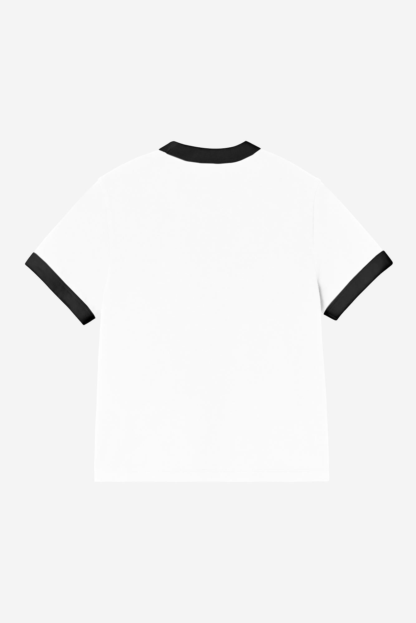 W S/S University WIP Script Ringer T-Shirt (heavy stone wash)