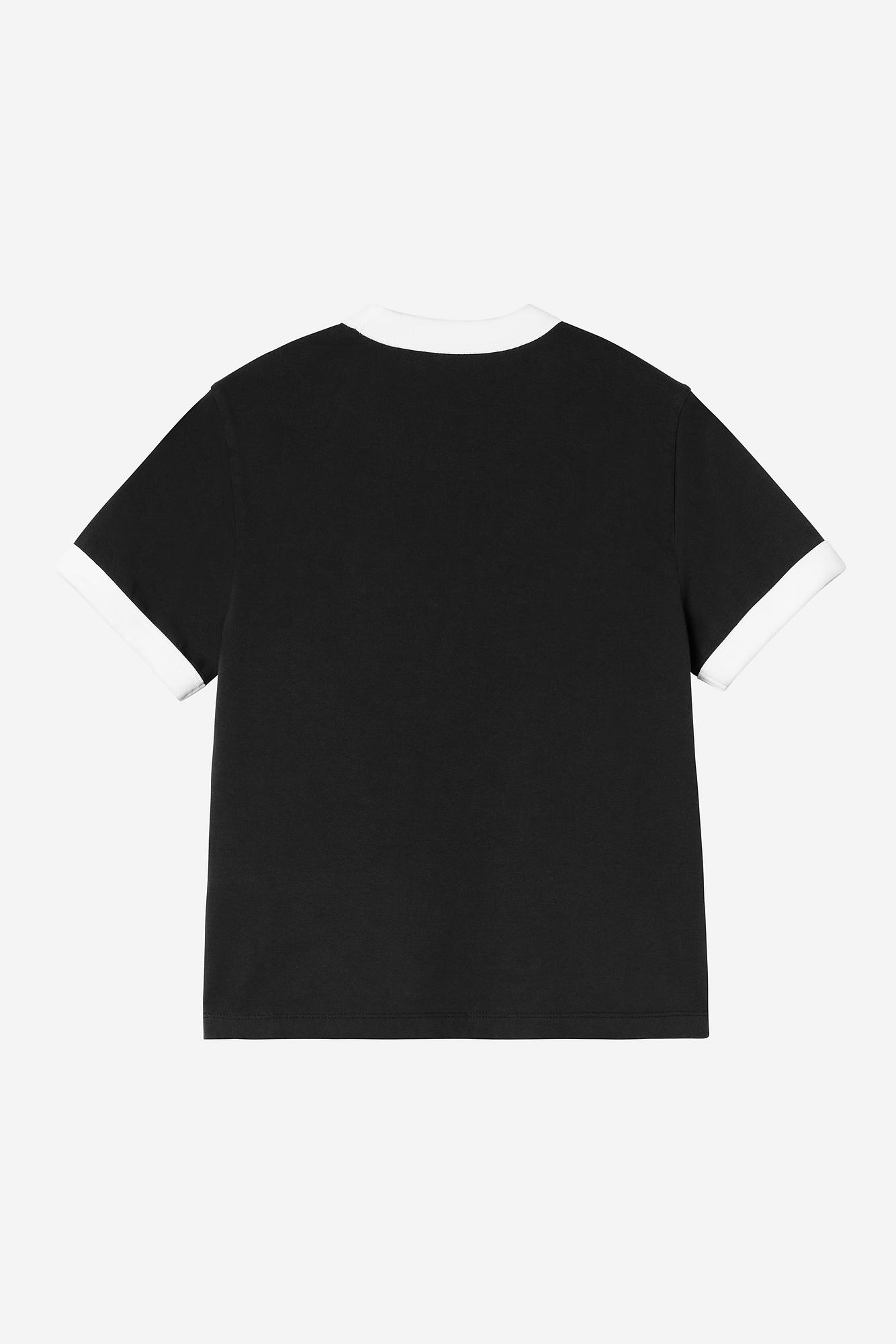W S/S University WIP Script Ringer T-Shirt (heavy stone wash)
