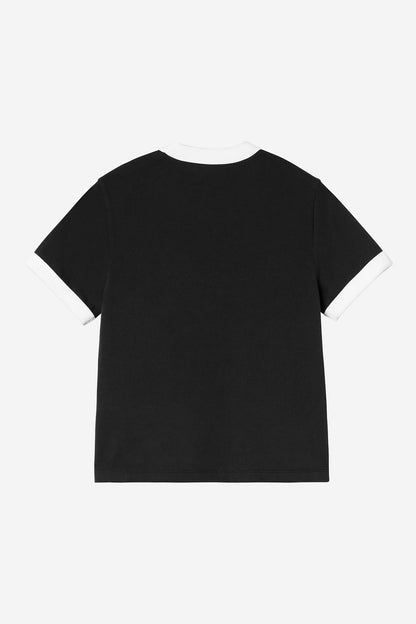 W S/S University WIP Script Ringer T-Shirt (heavy stone wash)