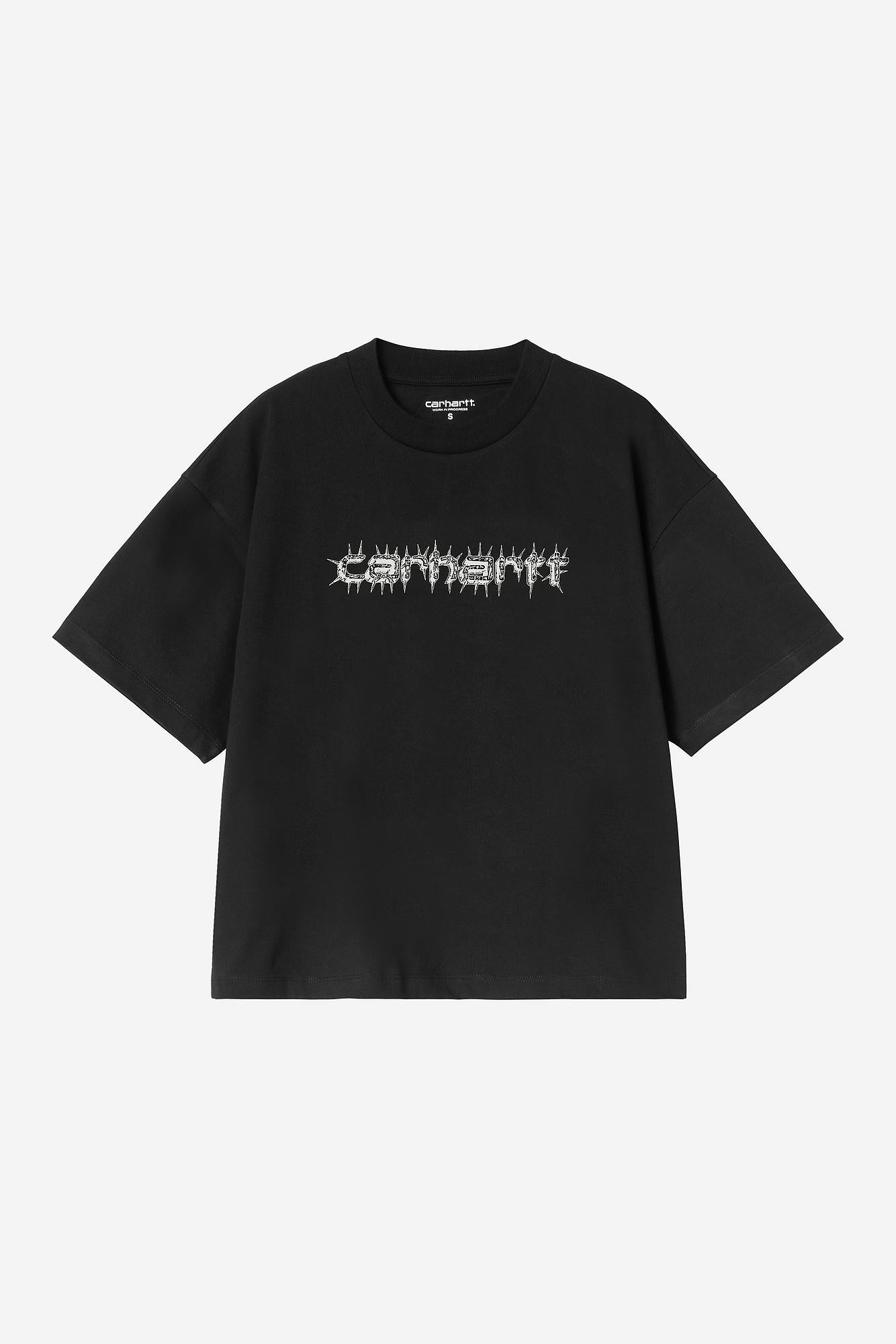 W S/S Spikes Script T-Shirt