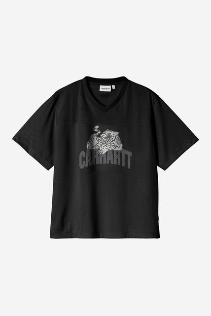 W S/S Feline Mesh T-Shirt