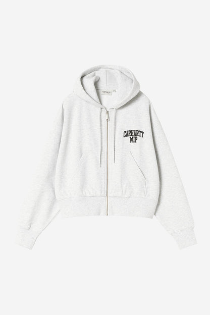 W Hooded University WIP Script Jacket